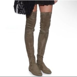 Isabel Marant Etoile Brenna Stretch Suede Over the Knee Boots Women Size 9/EU39